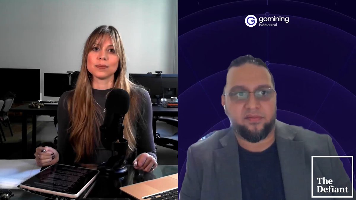 This week, Fakhul Miah, Managing Director at GoMining Institutional joins the Defiant Podcast to discuss: 🤖 Why AI is Bitcoin mining’s most aggressive new competitor ⚒️ How miners are evolving with BTC-backed loans and convertible notes 🌎 The shifting geopolitics of mining: U.S. vs. Latin America and Africa 💰 What $100B in Bitcoin ETFs and sovereign reserves mean for adoption Listen to the whole conversation here: