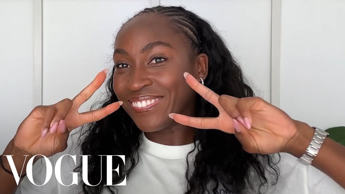 Coco Gauff shares her Beauty Secrets with Vogue.