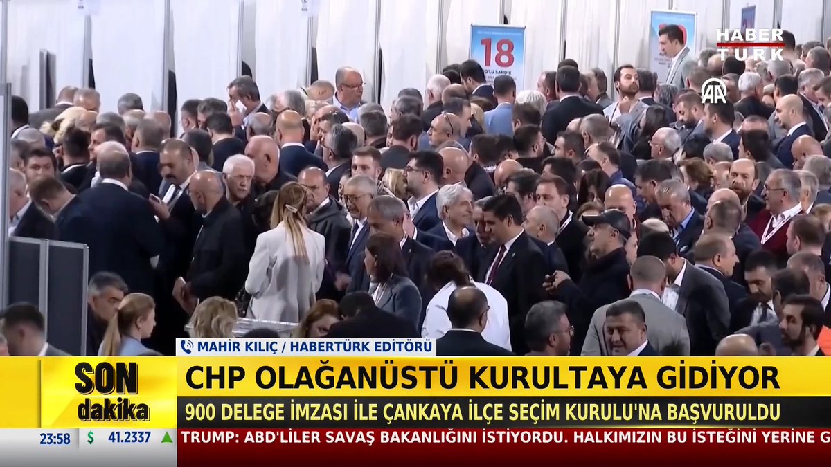 #SONDAKİKA - CHP olağanüstü kurultaya gidiyor.