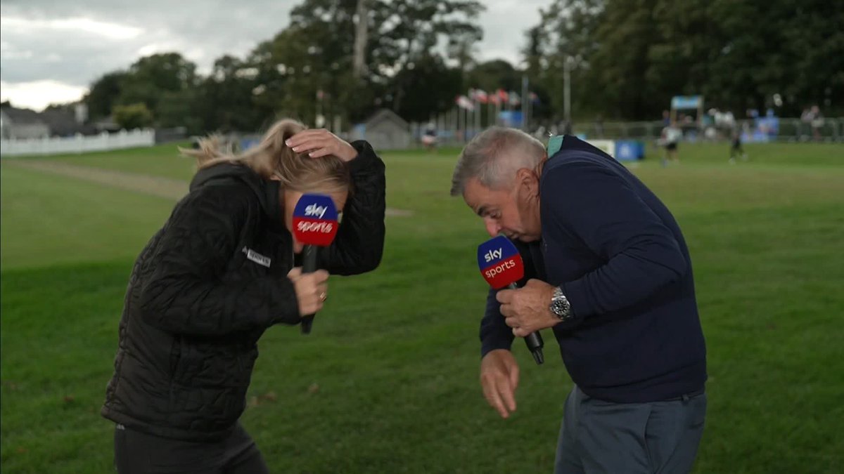 "You're meant to be a pro!" 😅 Narrow escape for Iona Stephen & Paul McGinley 🤏