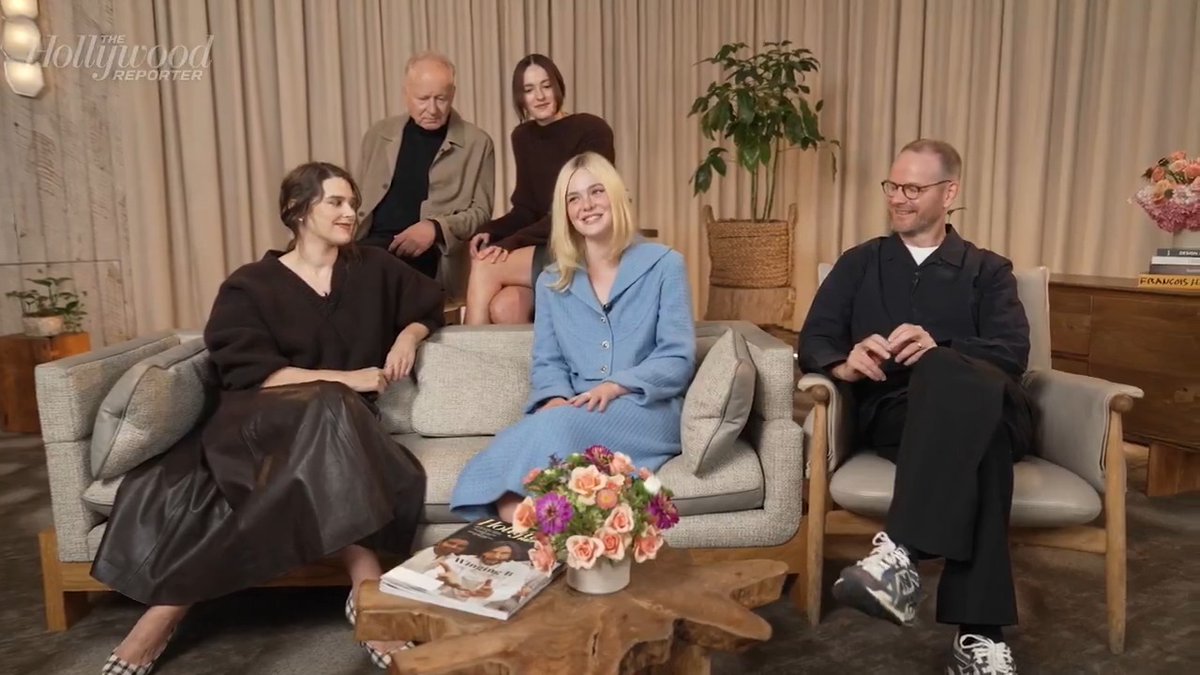 Elle Fanning and the cast of #SentimentalValue chat about struggling with Norwegian and their film tastes in THR's #TIFF50 suite at the 1 Hotel in Toronto