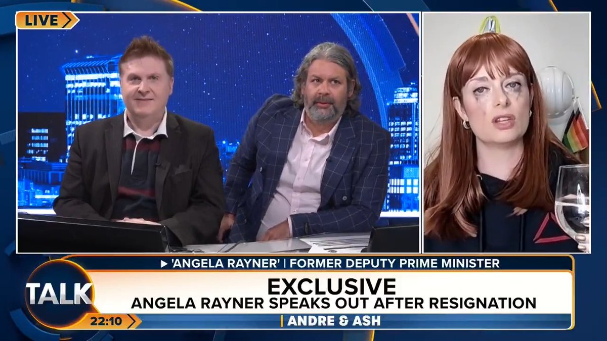 Inspired by The Terminator, Angela Rayner promises "I'll be back." André Walker Ash Intel Lady