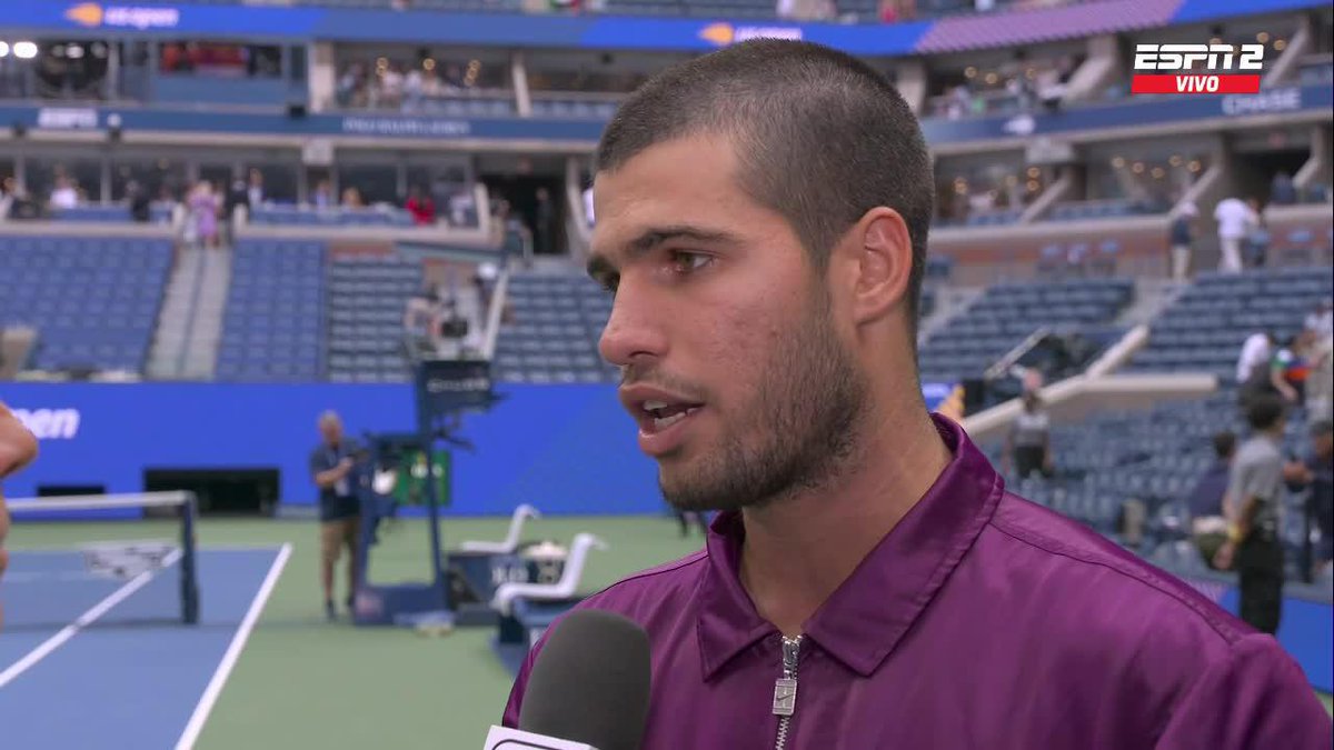 🗣 "Es digno de admirar dentro y fuera de la pista. Es una persona maravillosa, humilde, siempre dispuesto a ayudar. Eso es lo que le hace verdaderamente grande". Carlos Alcaraz sobre Novak Djokovic ❤️