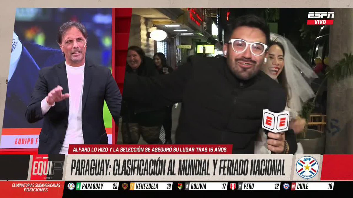 🇵🇾🤪 ¡LA LOCURA ES TOTAL! A Gustavo Alfaro lo piden hasta de presidente en Paraguay. ▶️ Mirá #ESPNEquipoF en el Plan Premium de #DisneyPlus
