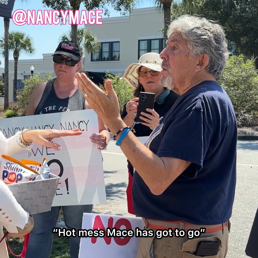 Stepped out of the office to visit our weekly protesters. This week we offered Skinny Pop and Skittles. What should we bring next week?