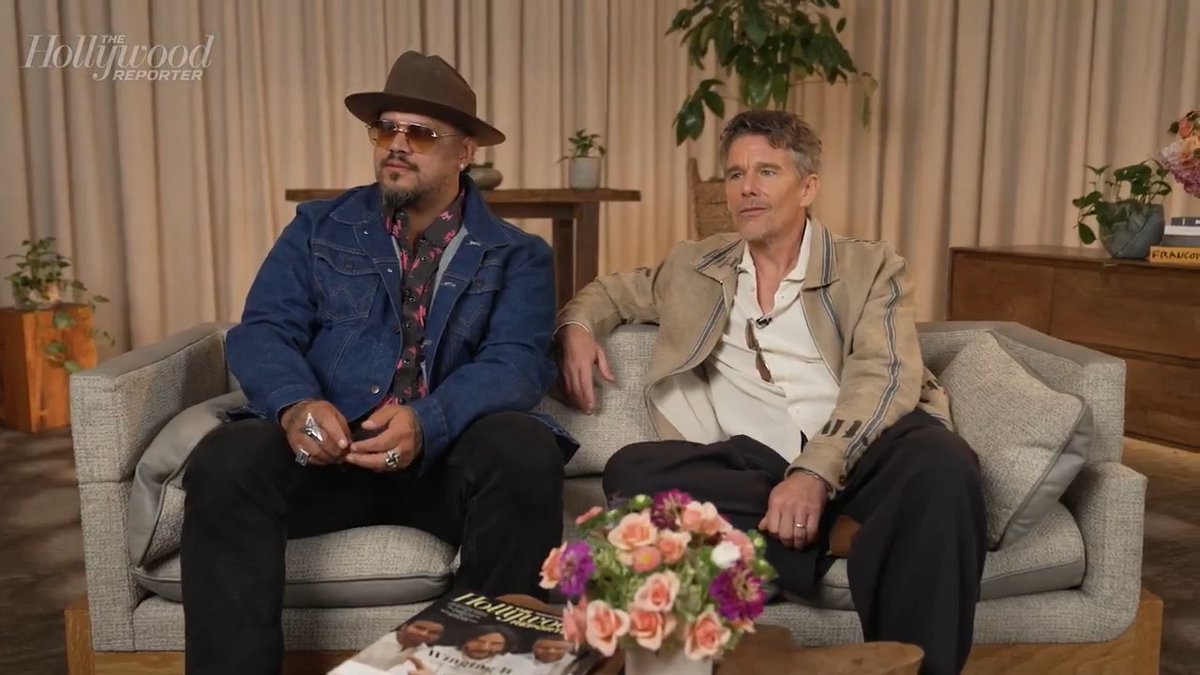 #TheLowdown's Ethan Hawke and Sterlin Harjo talk about the experience of debuting their show in a theater at our #TIFF50 lounge at 1 Hotel Toronto | presented by Canada Goose
