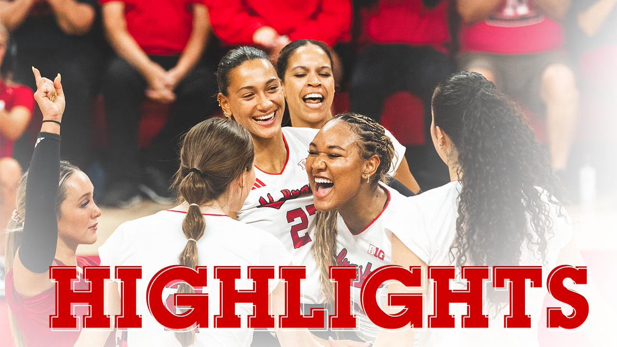 Huskers sweep Wright State in home opener to advance to 5-0 on the season! 🧹 🎞️ Husker Highlights | Drive Toyota
