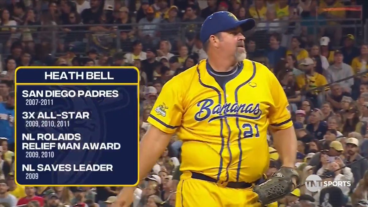 The Bananas brought out Heath Bell at Petco Park 🔥 📺: truTV & Actually HBO Max