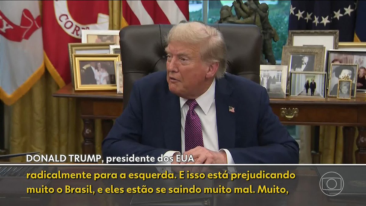 TRUMP AMEAÇA BARRAR BRASIL NA ONU | Presidente americano afirma que o governo brasileiro se tornou de 'esquerda radical' e cogita restringir os vistos da delegação brasileira durante Assembleia Geral das Nações Unidas.