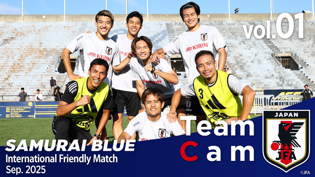 #𝗦𝗔𝗠𝗨𝗥𝗔𝗜𝗕𝗟𝗨𝗘 🇯🇵 𝐓𝐞𝐚𝐦 𝐂𝐚𝐦 𝐯𝐨𝐥.𝟎𝟏 🎥 ￣￣￣￣￣￣￣￣￣ FIFAワールドカップ26開催地での2連戦へ❤️‍🔥 ☑️選手たちがアメリカに集結🔹 ☑️現地の子どもたちと交流🤝 ☑️メキシコ戦に向けてトレーニング⚽️ 本編は『JFATV』で⏬ #最高の景色を