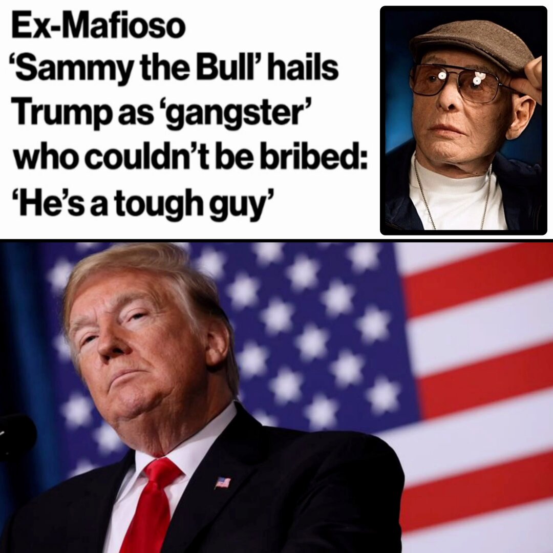 Sammy the Bull, Ex-Mafia Boss even confirmed that President Trump can not be bought or blackmailed. Many have tried, including the mob, other countries, and the deep state and have all failed miserably. How many more people need to confirm that Trump is clean? You won't find any dirt on Trump because there is none. He is incorruptible and cares about his legacy. He is a genuine leader, a man of his word who cares about his country and the people. He's the definition of a real gangster.