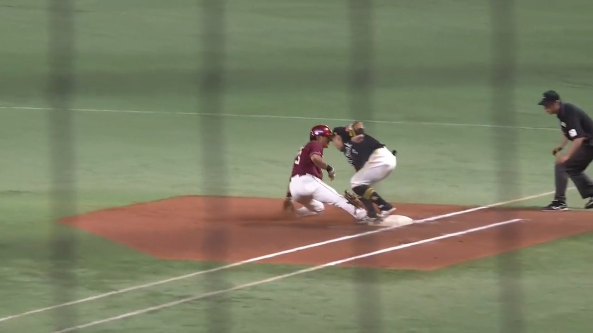 神牽制✨ 福岡ソフトバンク 海野隆司 選手の超好プレー👏 👇ライブ配信はこちら