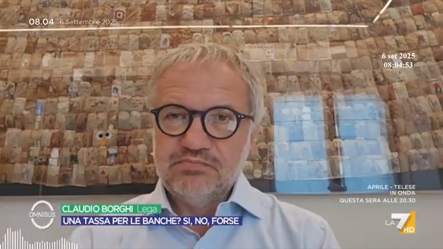 Claudio Borghi Aquilini Tassa sulle banche - Il ritorno del MES - MPS Mediobanca 06-09-2025