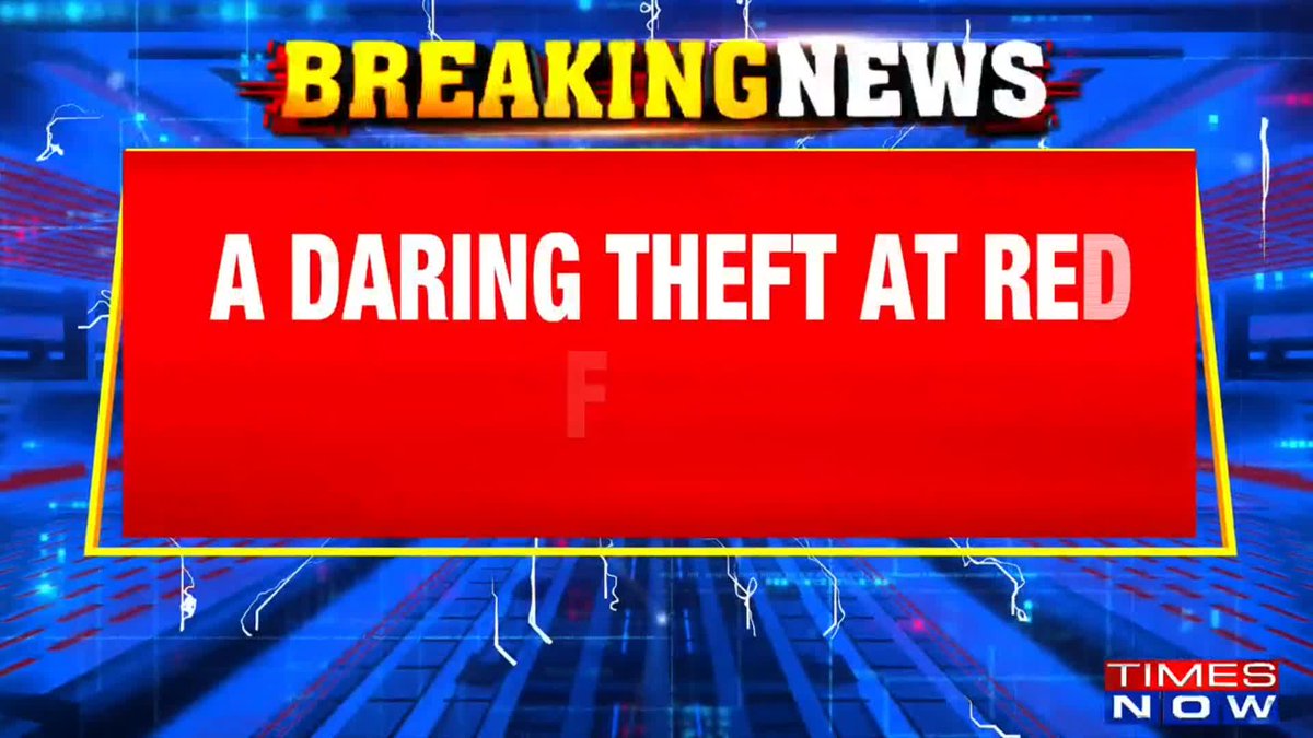Daring Theft At Red Fort 👀 Golden 'Kalash' stolen from Red Fort - Kalash worth Rs 1 crore stolen. - 760 gram gold, 150 gram diamonds included. - Stolen during Jain ceremony rush 😡