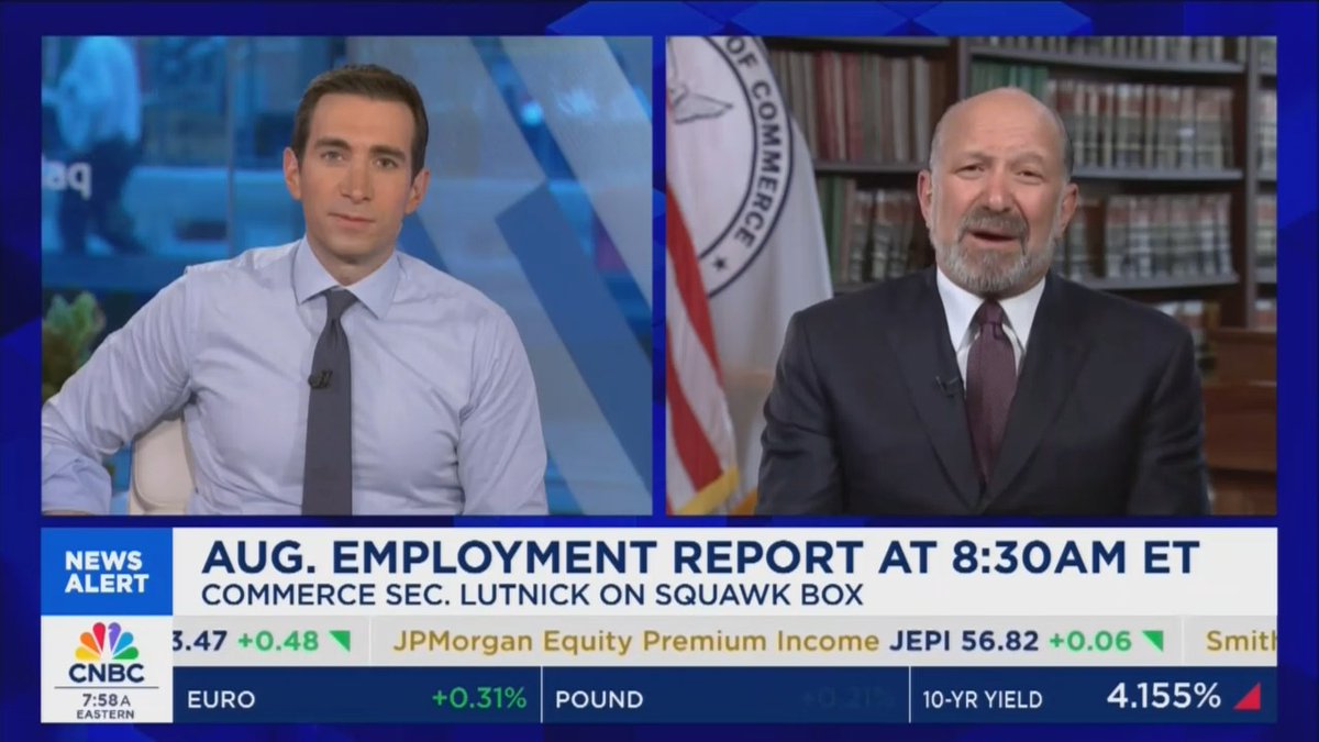 Trump's Commerce Secretary blames the the Bureau of Labor statistics for poor job numbers. He says the BLS is "rooting against America and against Donald Trump"