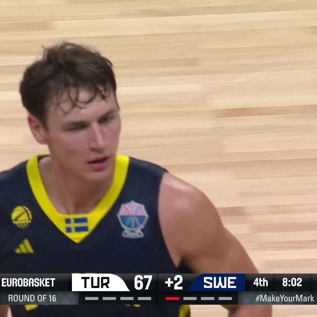 Pelle Larsson is a BALLER. 🔥 #EuroBasket | #MakeYourMark