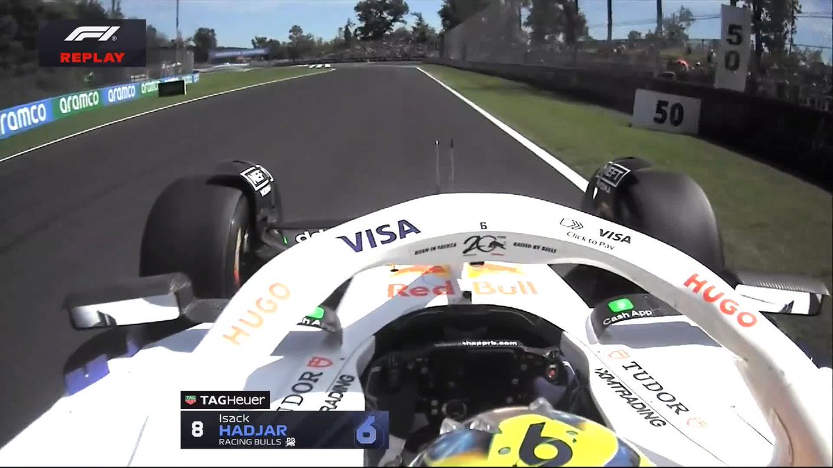 Stewards are going to look at this after the session 👀 Hadjar not following the escape road instructions at Turn 4 #F1 #ItalianGP