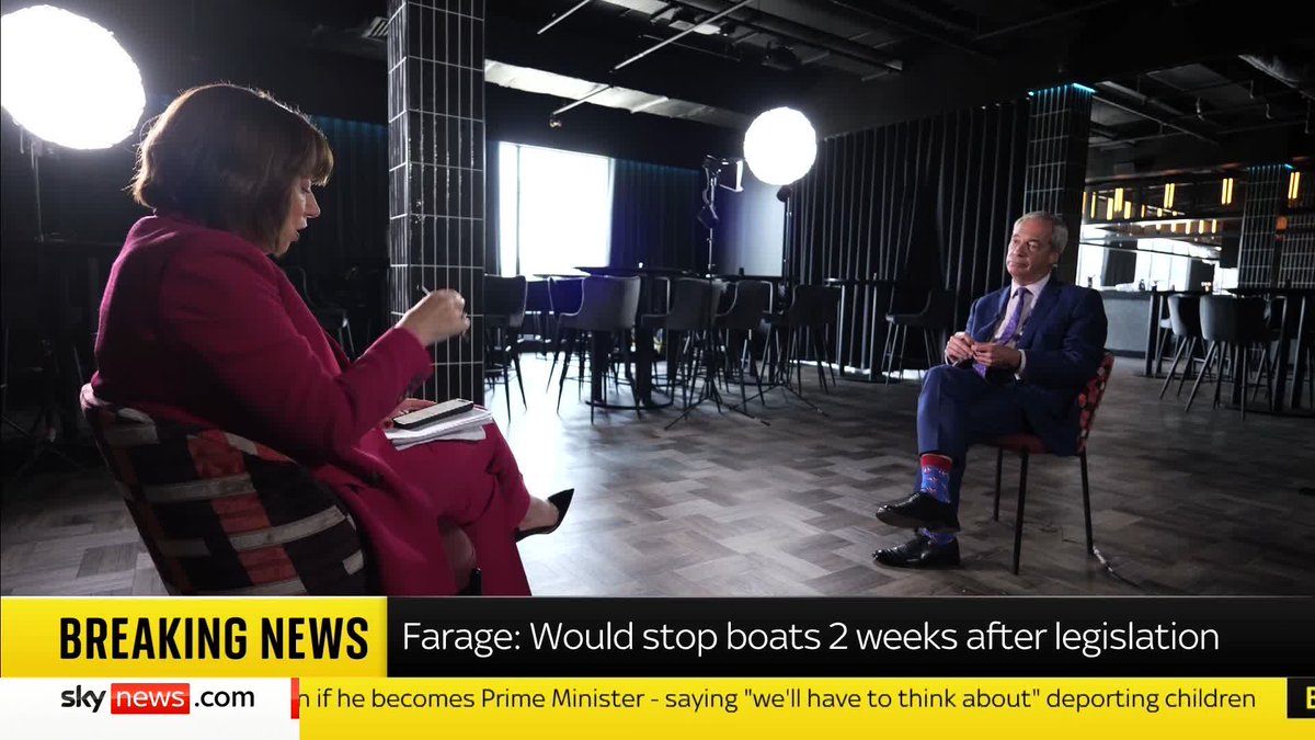 BREAKING: Nigel Farage has confirmed he wants to deport women asylum seekers back to the Taliban in Afghanistan if he becomes prime minister. 📺 Sky 501, Virgin 602, Freeview 233 and YouTube