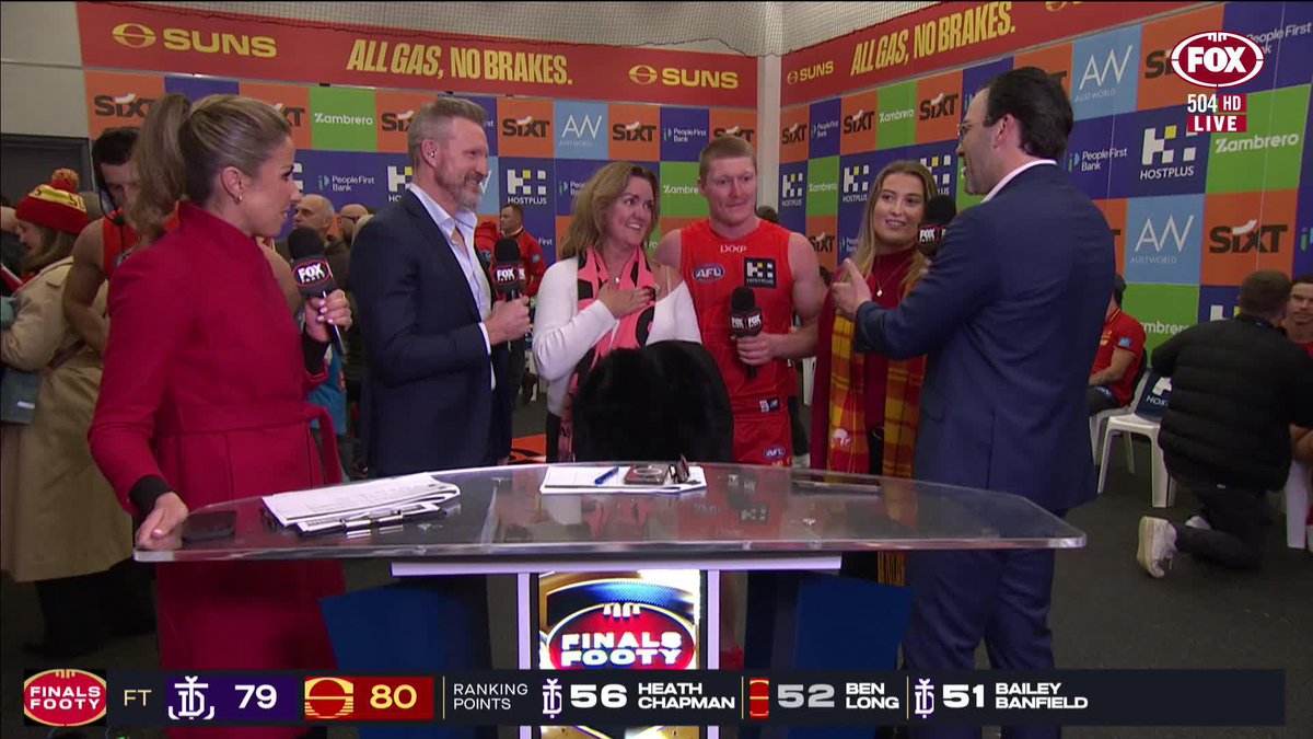 Matt Rowell's mum is one proud parent! 📺 Watch the #AFLFinals on ch.504 or stream on Kayo: ✍️ BLOG: 🔢 MATCH CENTRE