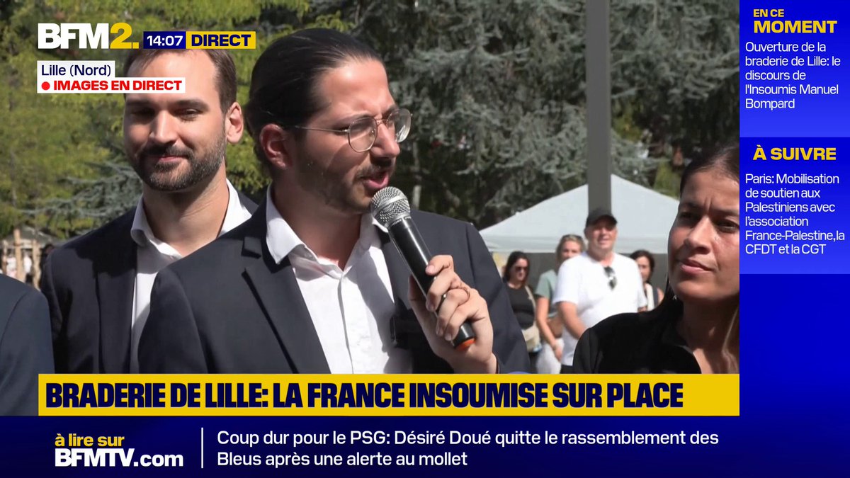Municipales 2026: "Oui, il y aura une liste de La France Insoumise aux élections municipales de Lille. [...] Vous allez assister, à cette braderie, au dernier tour de piste des éléphants socialistes", déclare Aurélien Le Coq, député LFI du Nord #BFM2