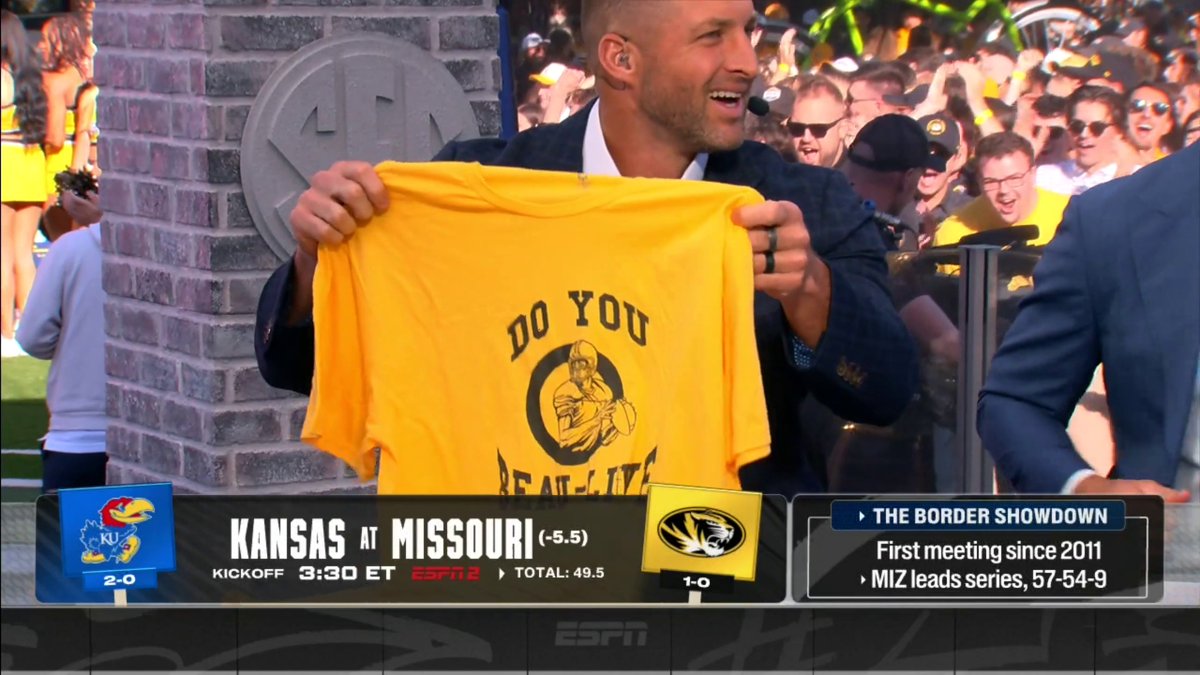 "I do really Beau-lieve in Beau [Pribula]" Tim Tebow is a Beau-liever 😤 Mizzou Football