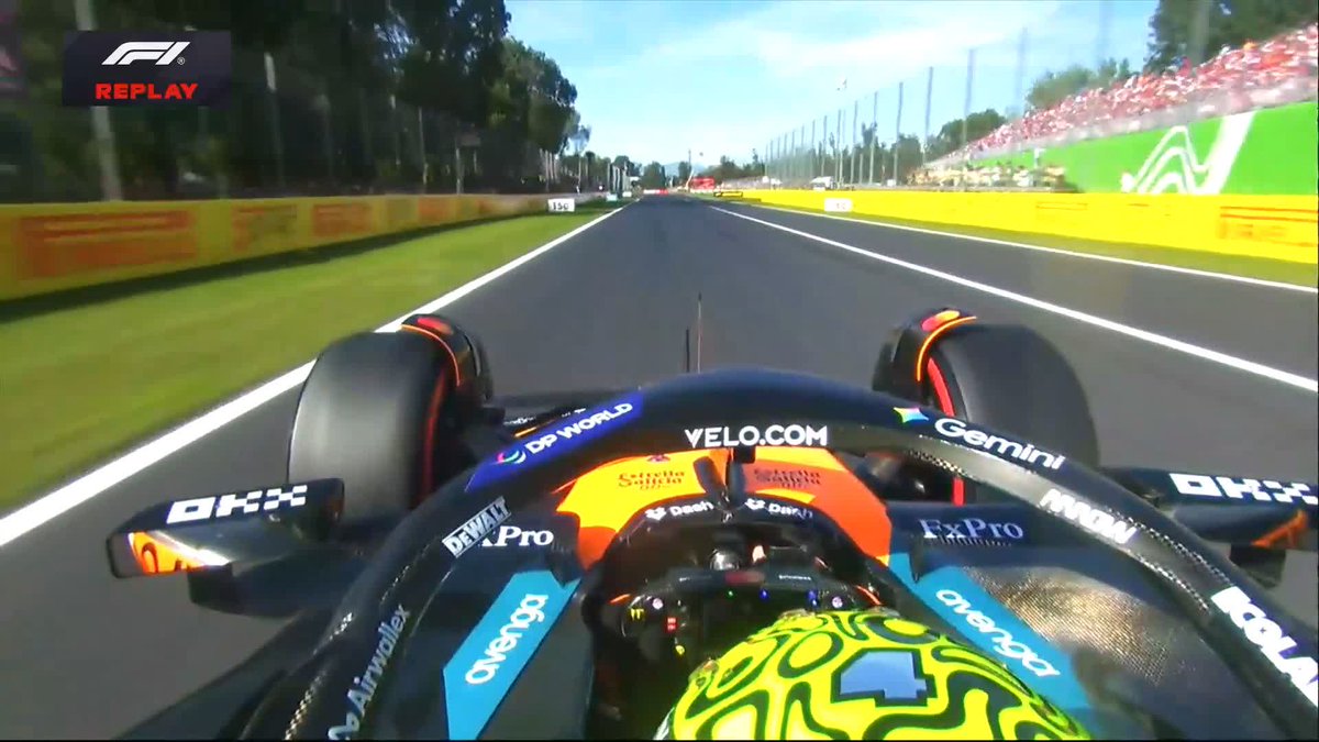 Norris hasn't set a Q2 time yet because of this 👀 #F1 #ItalianGP