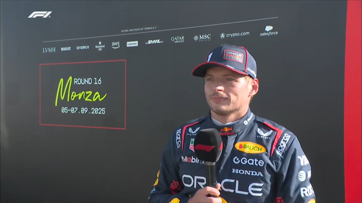 "To be on pole here for us is fantastic!" Max Verstappen is 'very happy' to be on pole for the Italian Grand Prix 🤩