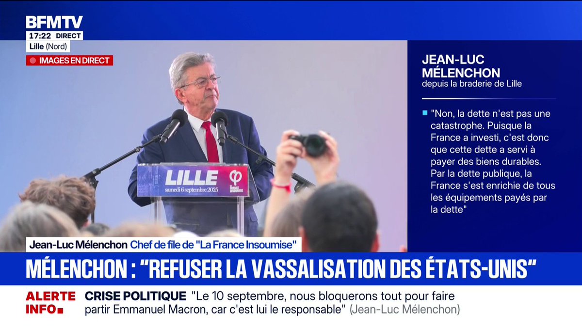 Jean-Luc Mélenchon, chef de file de LFI, appelle à "débarrasser la France du racisme qui la pourrit de l'intérieur"