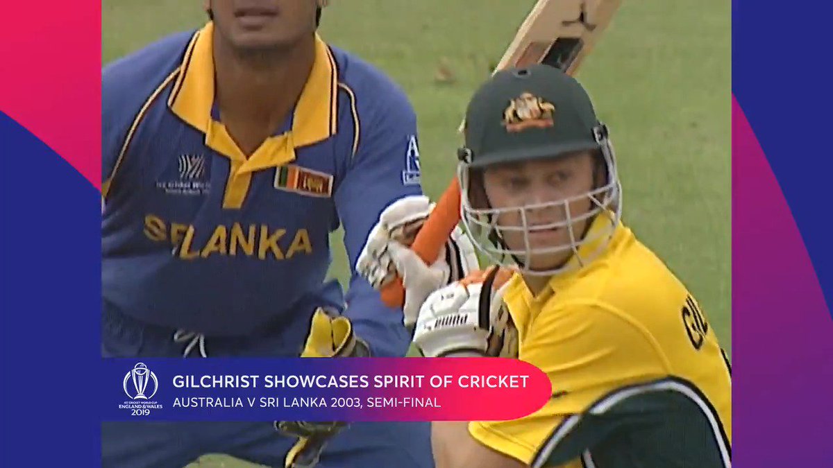 World Cup Semi-Final, 2003. Adam Gilchrist edges, the umpire stays silent… but Gilly walks. Perhaps it was split-second choices like this that defined Gilly more than the runs ever could.