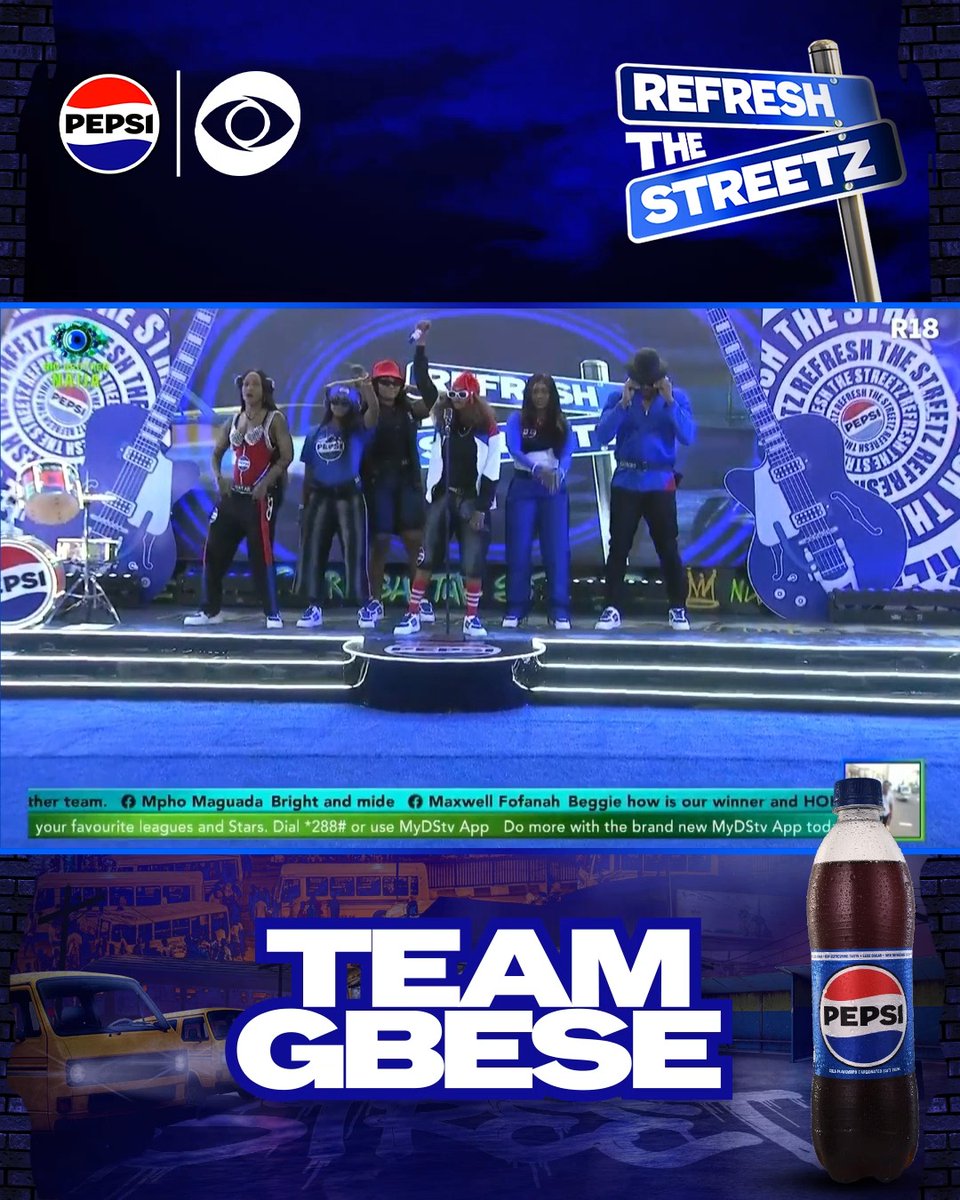 Gbese! 💃🏾Team Gbese served us vibes on vibes. Clear road! Are they your winners? #RefreshTheStreetz #BBNaijaXPepsi