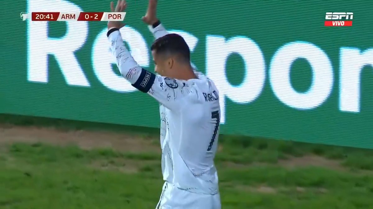 EL GOL DE CRISTIANO PARA PORTUGAL EN LAS ELIMINATORIAS RUMBO AL MUNDIAL 2026. 🇵🇹🍷