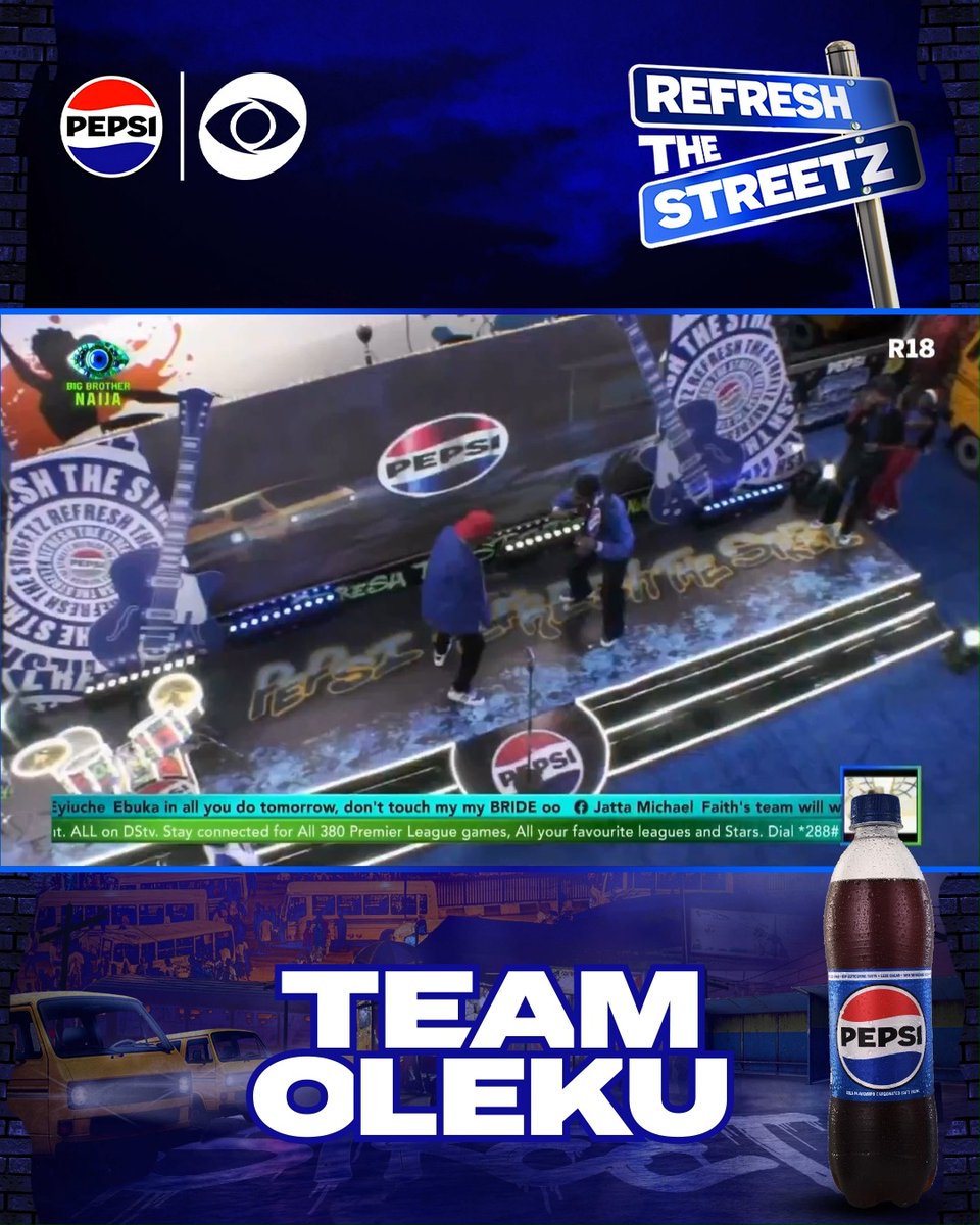 Cold like ice, hot like vibes. ❄ Team Oleku didn't dull, they gave it all. E choke abi e no choke? #RefreshTheStreetz #BBNaijaXPepsi