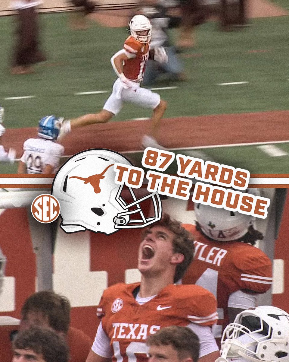 WHEEL ROUTE. WINDOW. GONE. 💨 Texas Football x ABC