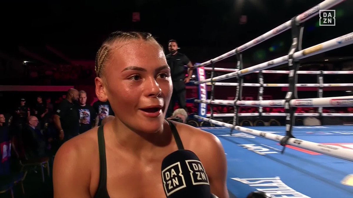 "This is the best female boxer in the world" 🤩 Katie Taylor giving high praise to the young SUPERSTAR! #McCormackParra | Live NOW on DAZN
