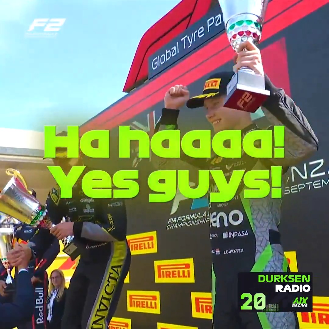 A seventh career #F2 podium and a third in 2025 for Joshua Dürksen 🇵🇾 🥉🏆 #ItalianGP