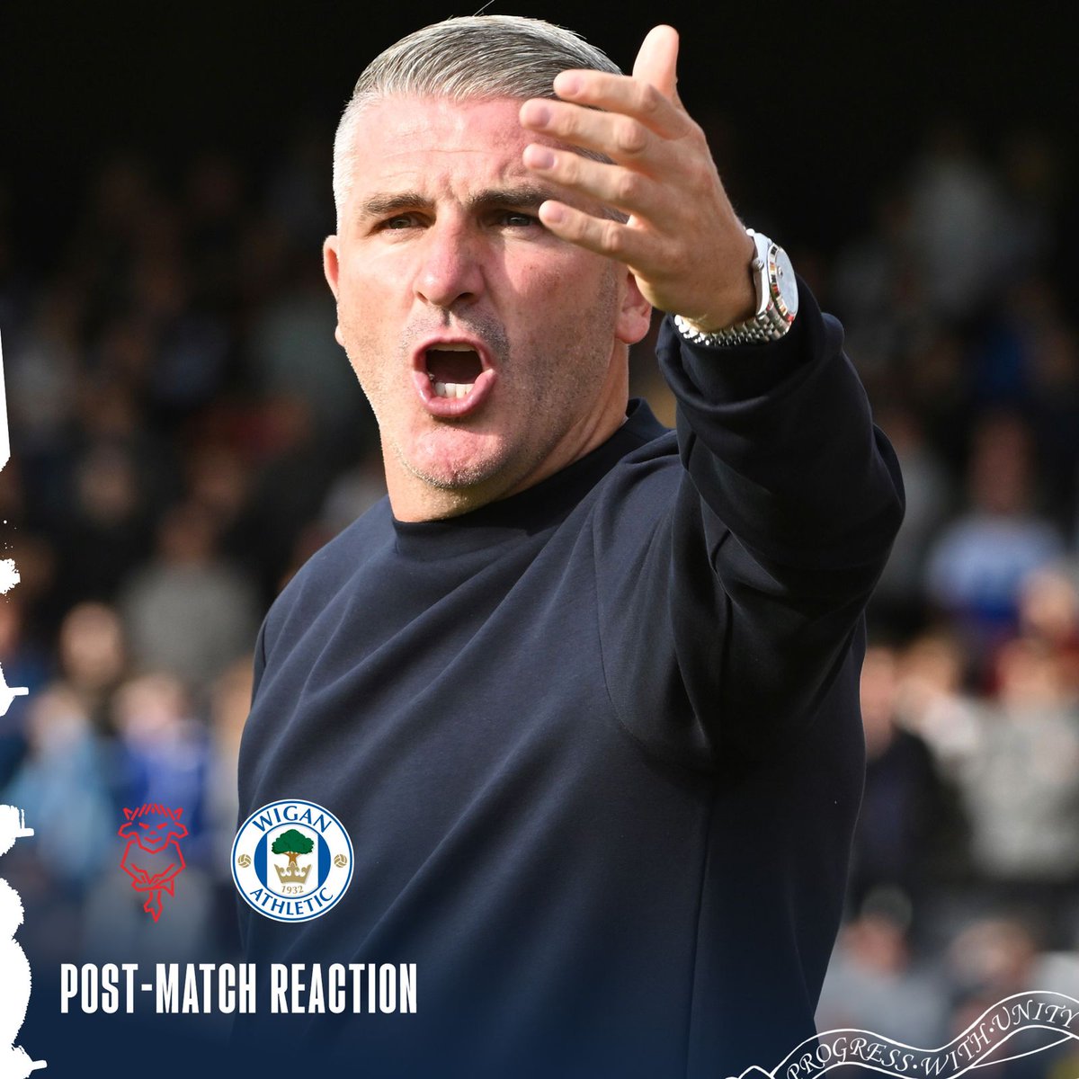 Ryan Lowe's Lincoln City (A) reflection. 🗣️ #wafc