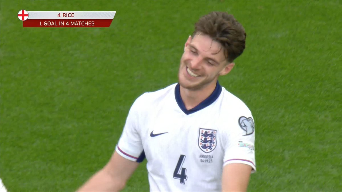 Declan Rice gets his sixth England goal but what a ball from Reece James 😮💨⚽️
