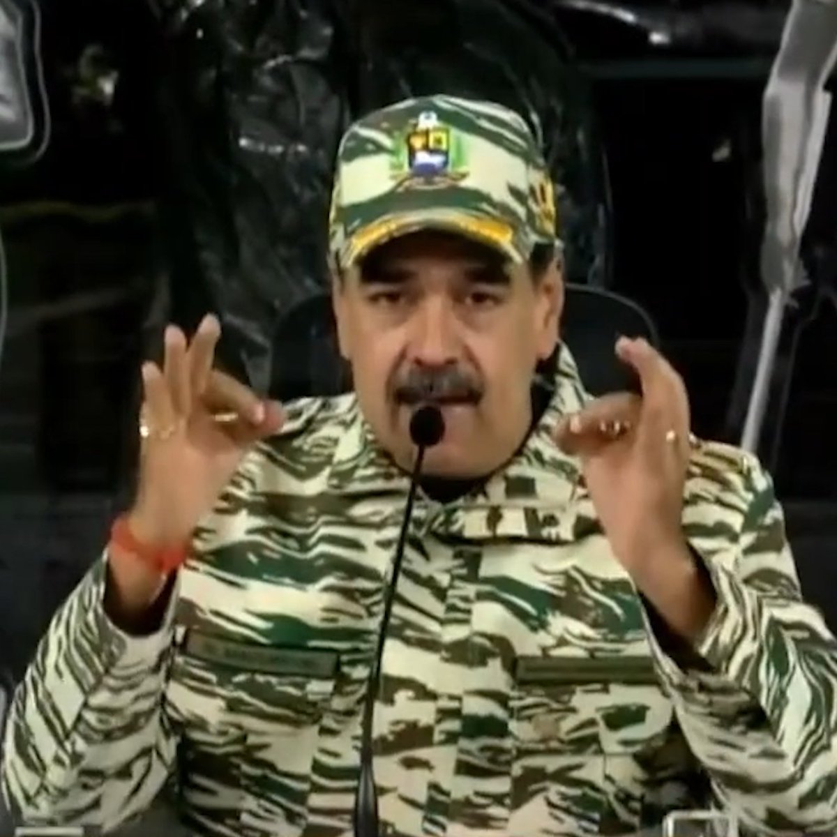 🇻🇪 "Sudamérica, Latinoamérica y el Caribe quieren paz" El presidente de Venezuela, Nicolás Maduro, declaró que las acusaciones de narcotráfico contra su país son una mentira como las afirmaciones de que "Irak tenía armas de destrucción masiva".
