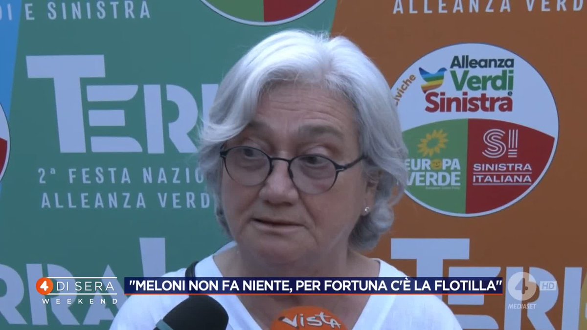 "Meloni non fa niente, per fortuna c'è la Flotilla" Rosy Bindi a #4disera Weekend