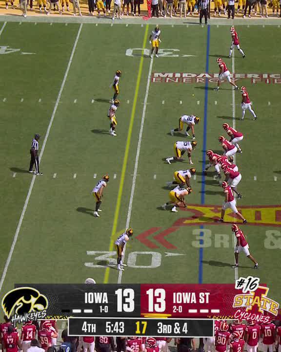 WHAT A GRAB BY GABE BURKLE 🤯 #Big12FB | 📺 FOX College Football