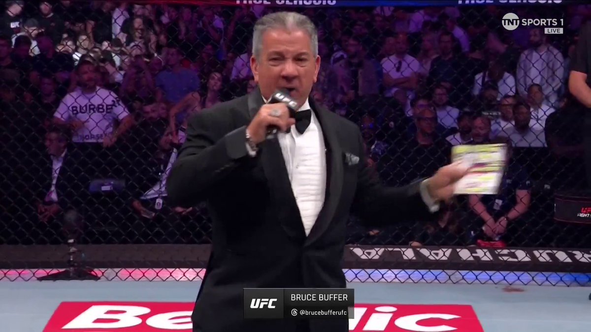 Bruce Buffer's intro hit different in Paris 😮‍💨 #UFCParis | LIVE NOW on TNT Sports 1 &amp; discovery+
