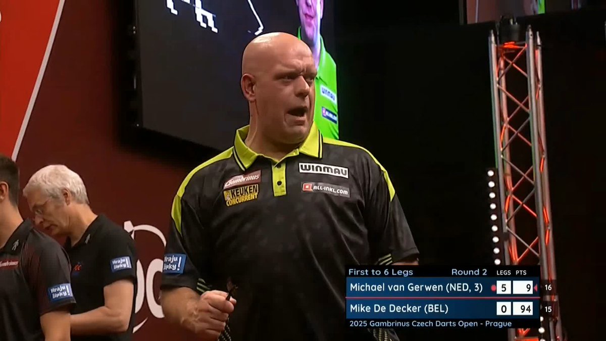 MAGICAL FROM MVG! 🔥 That was Michael van Gerwen at his brilliant best! The Dutchman averages 112.73 to cap off a sensational whitewash win over Mike De Decker! 📺 #ET11