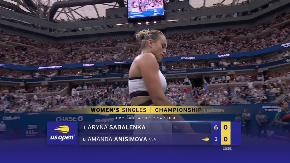 Aryna Sabalenka means business.