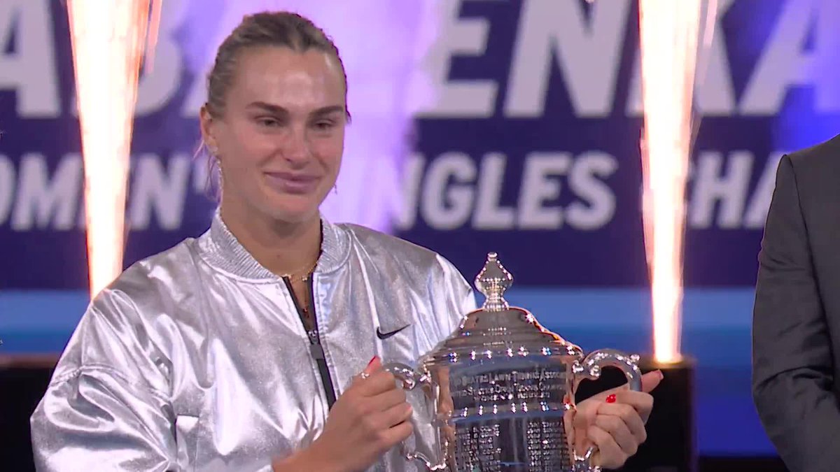 Concrete jungle where dreams are made of 🐯🏆 Aryna Sabalenka, two-time US Open champion.