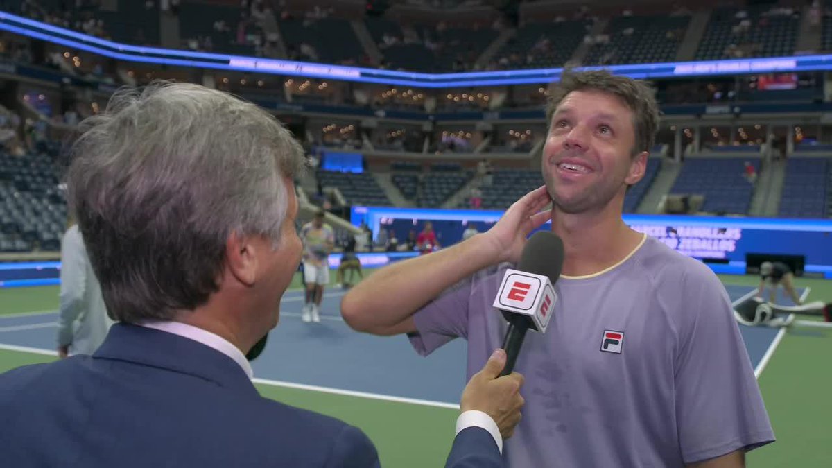 🗣️ La emoción de Horacio "Cebolla" Zeballos, flamante campeón del #USOpen 🥹 📺 Mirá el resumen del día en ESPN Tenis Show, en el Plan Premium de Disney+.