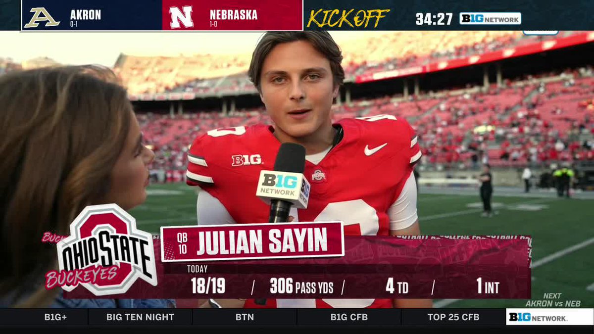 "They sky's the limit for the skill players here." 🗣️ Ohio State Football QB Julian Sayin on all the talent at his disposal