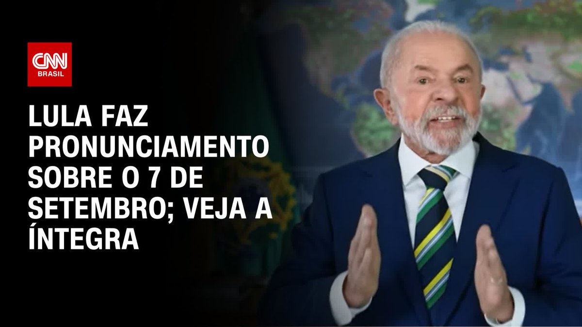 Lula faz pronunciamento sobre o 7 de setembro; assista #CNNPrimeTime