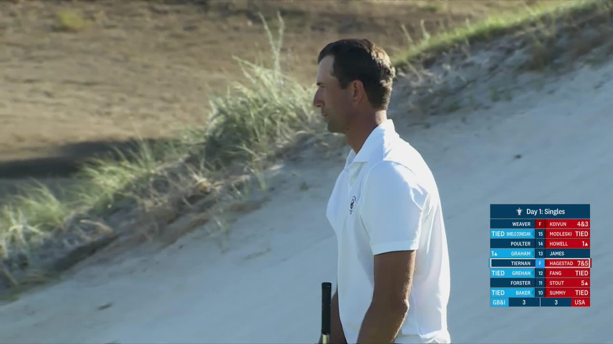 7 and 5! 👀 Stewart Hagestad is now 6-1 in Walker Cup singles matches in his career.
