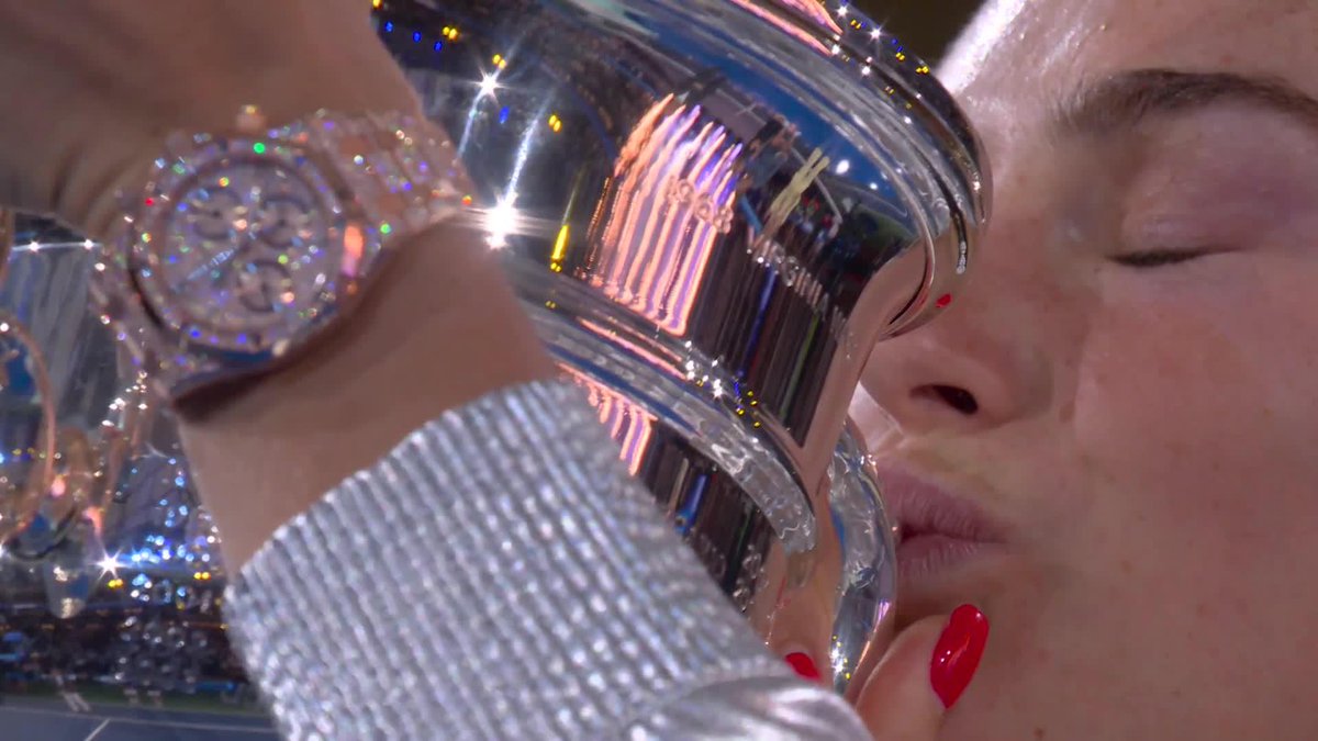 No matter how many times she falls, most often than not by her own doing, Aryna Sabalenka always lands back on her feet. She's a feline. That she was able to let go of all the negativity this year at Slams to win the US Open... That is so, so remarkable.