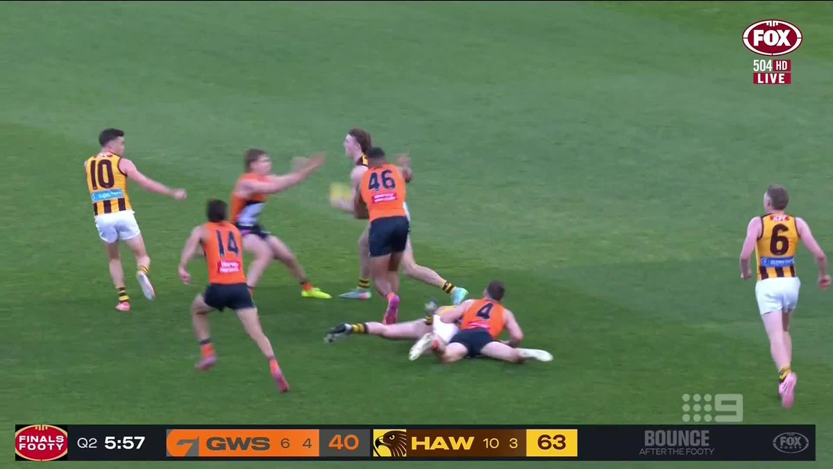 "He is the most underrated player in the competition." Isaac Smith's huge praise for Blake Hardwick. #9AFLSFS | Watch on Nine & 9Now 🖥️